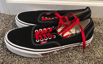 VANS AUTHENTIC SKETCH SIDEWALL CANVAS LOW TOP SNEAKERS MENS  display picture 1