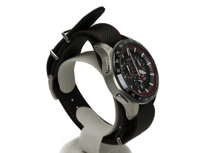 EPSON TRUME MB7010 Solar Titanium Chronograph Date Gray Red EPSON TRUME MB7010 Solar Titanium Chronograph Date Gray Red