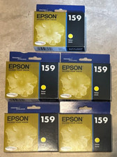 Genuine Epson Printer ink 159 LOT 5 Yellow NEW Factory Sealed EXPIRED