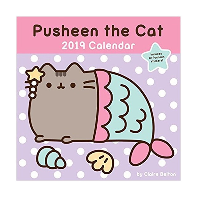 pusheen cat calendar 2019