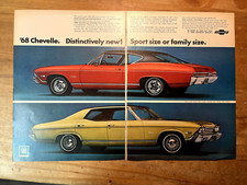 Original 1968 Chevrolets Ad 68 Chevelle. Distinctively New Chevrolet