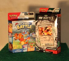 Pokemon TCG My First Battle, EX Battle Deck & 10 Trick or Trade--BCW Deck Guards