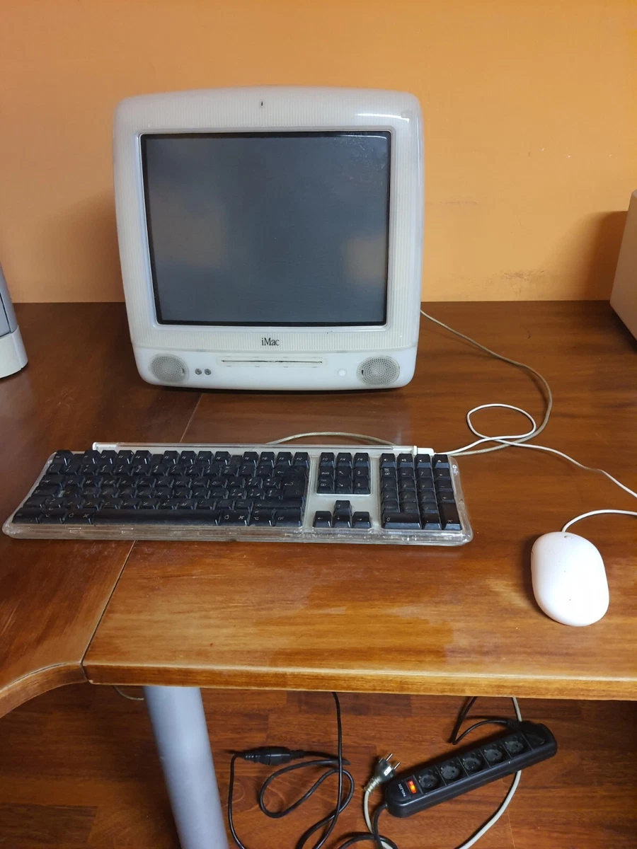 Apple iMac G3 Power bonito usado pero como nuevo y equipado con discos originales