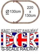 G SCALE RAILWAY RAIL 45mm GAUGE STRONG PLASTIC TRACK FOR GARDEN, COACH TRAIN SET