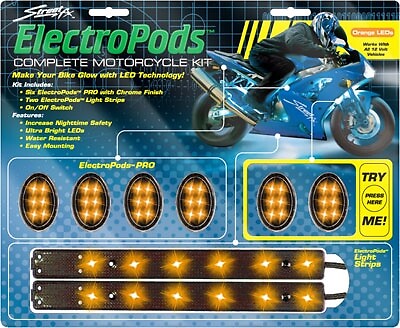 Street FX Electropods Accent Light Strip Kit - Orange / Black (1042488)