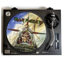 IRON MAIDEN Turntable Slipmat for Vinyl Records 12” DJ Slip Mat Heavy Metal