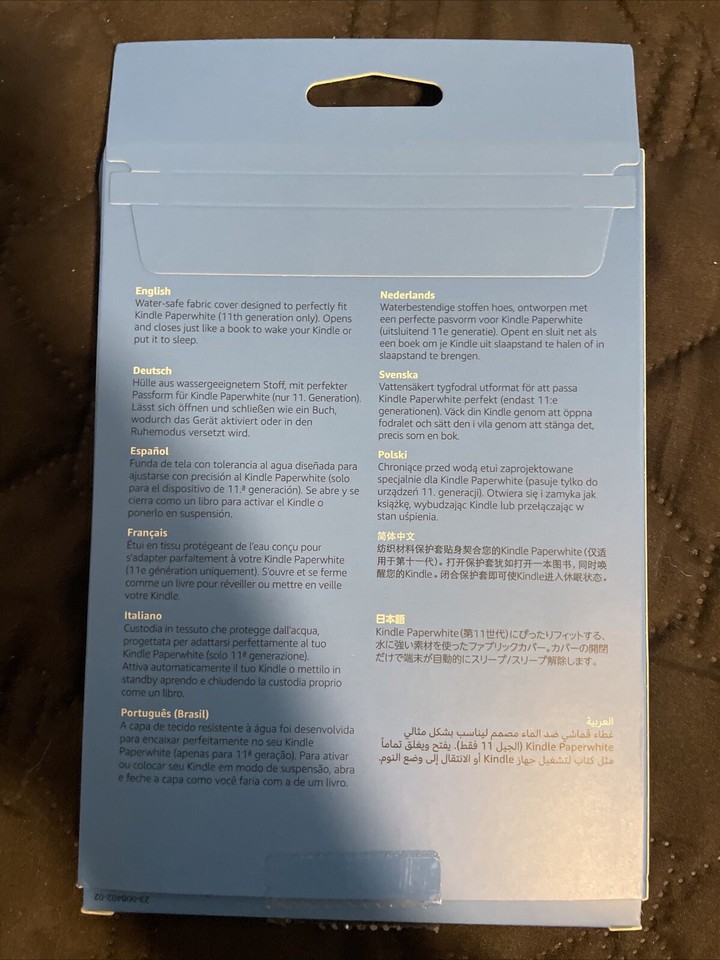 Amazon Kindle 11th Generation Paperwhite Fabric Cover Denim