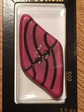 DILL BUTTONS | Brand New Old Stock | Purple 2-Hole #665 2 1/5" 55mm | 1 Pack