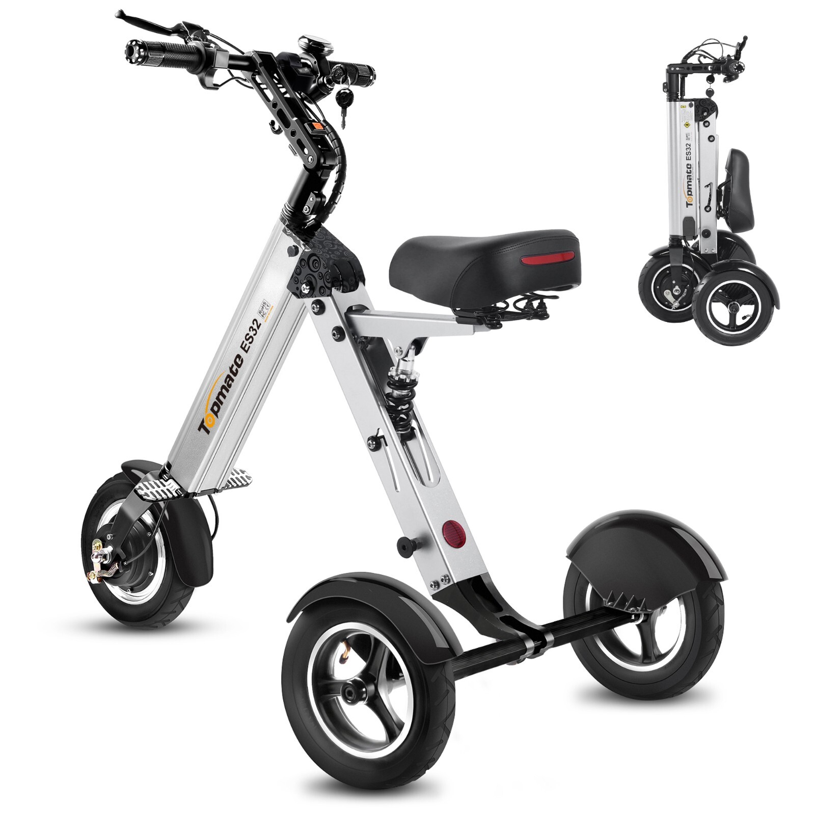 TopMate ES32 Scooter Eléctrico Plegable para Adulto, Patinete