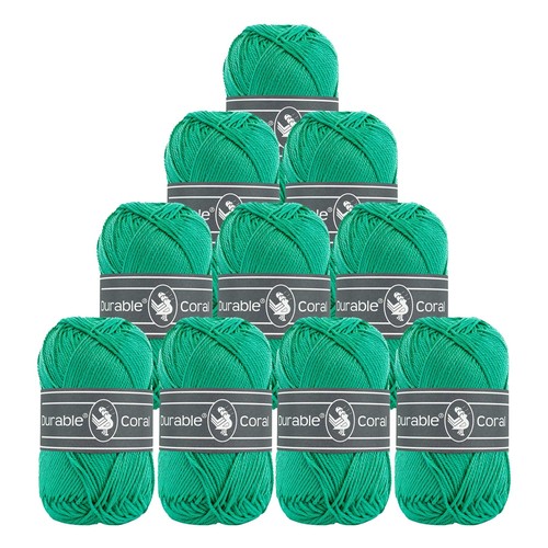 10x50g Strickgarn Häkelgarn Durable Coral 90 Farben Baumwollgarn Sommergarn - Bild 23 von 48