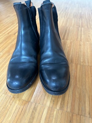 Jil Sander Stiefelette  Gr. 38- handgenäht- schwarz - Pferdeleder - Klassiker