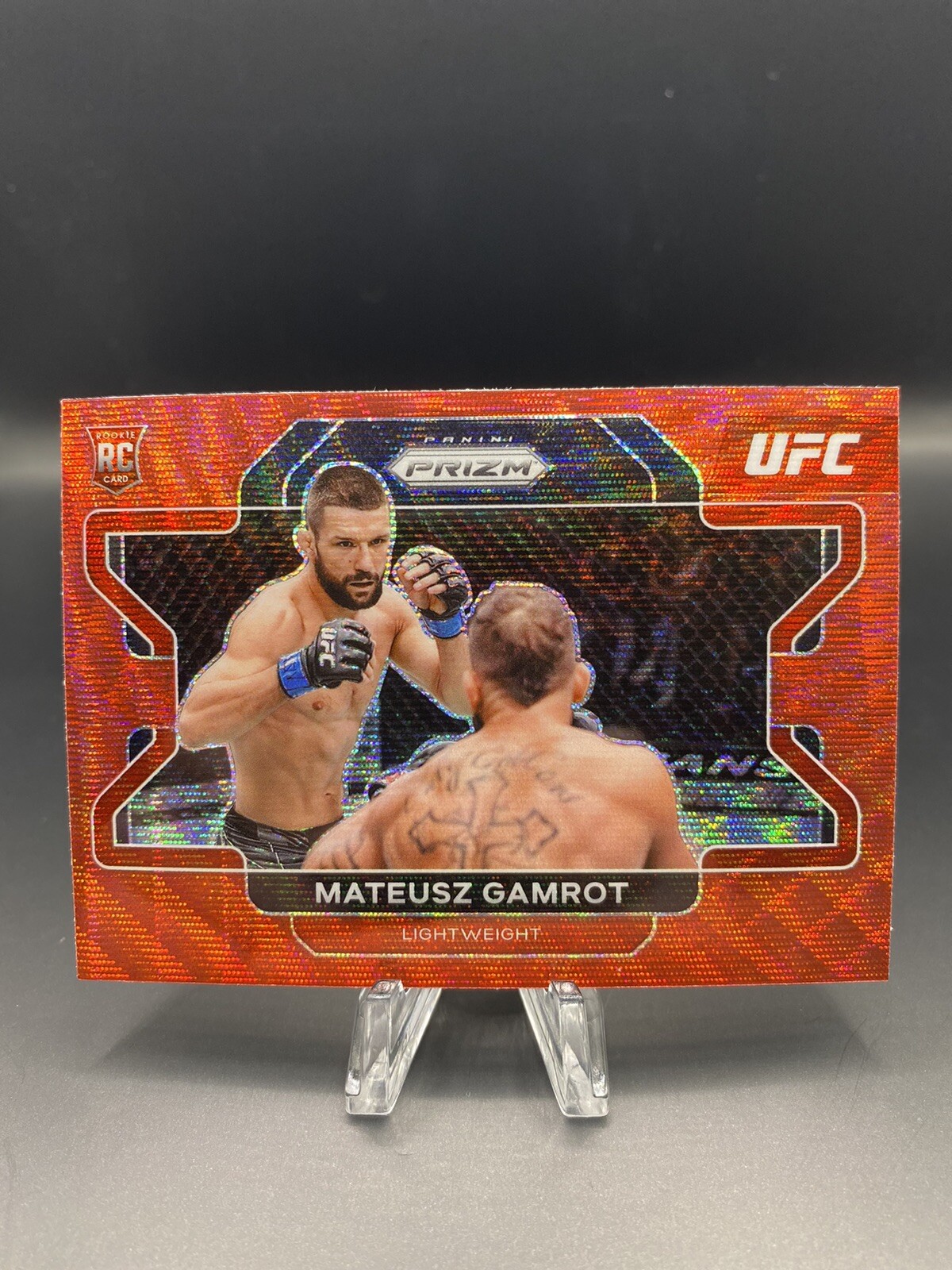 MATEUSZ GAMROT 2022 PANINI PRIZM UFC RED WAVE ROOKIE RC #66