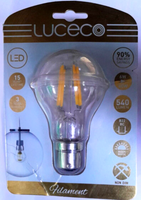 1X LED 6W GLS A60 GlüHbirne B22 Sockel 2700K Warmweiß