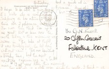 FAMILY HISTORY - GENEALOGY - POSTCARD - RUSSELL - FOLKSTONE CLIFTON CRESCENT