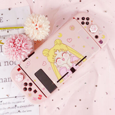 Nintendo Switch OLED Case Cover Pink Kawaii Accessories For