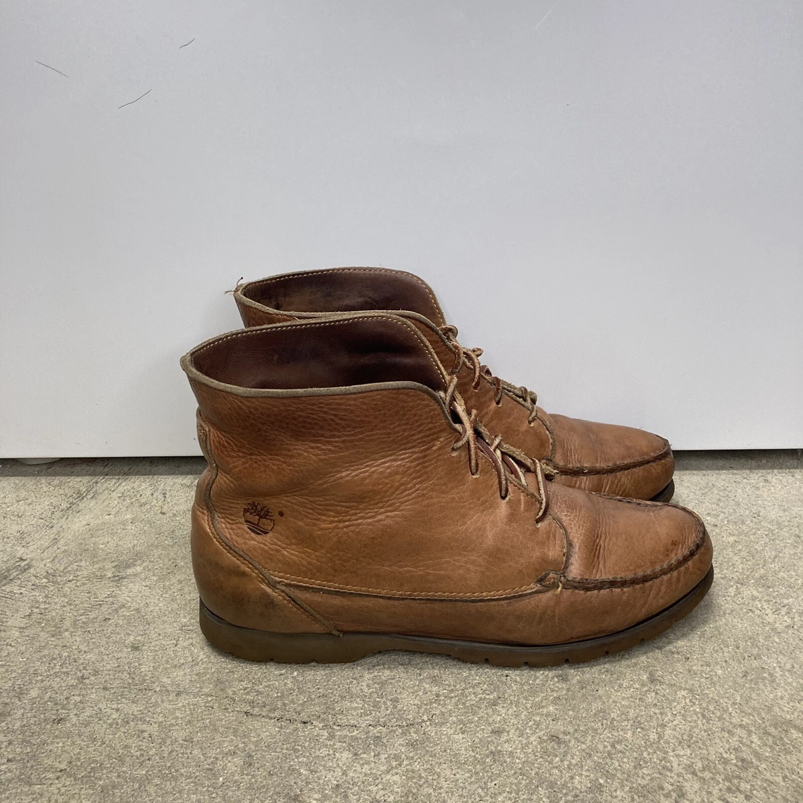 Stivaletti Timberland Chukka marroni in pelle da donna taglia 7 5 uomo 5 5