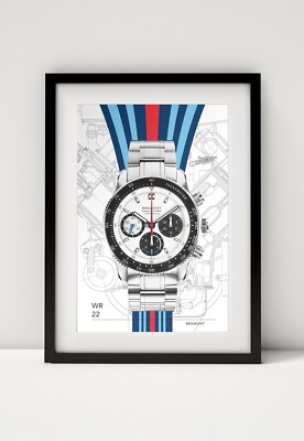 Bremont WR 22 Williams F1 watch Bold graphic art Canvas