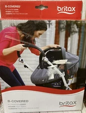 Britax B-Free Stroller Wind and Rain Cover Easy Install Air Ventilation + Pouch