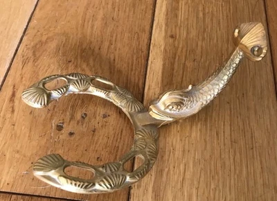 Vintage LAN BAR Koi Fish Bathroom Fitting Toothbrush Holder Horse Shoe Shape - Image 1 of 4