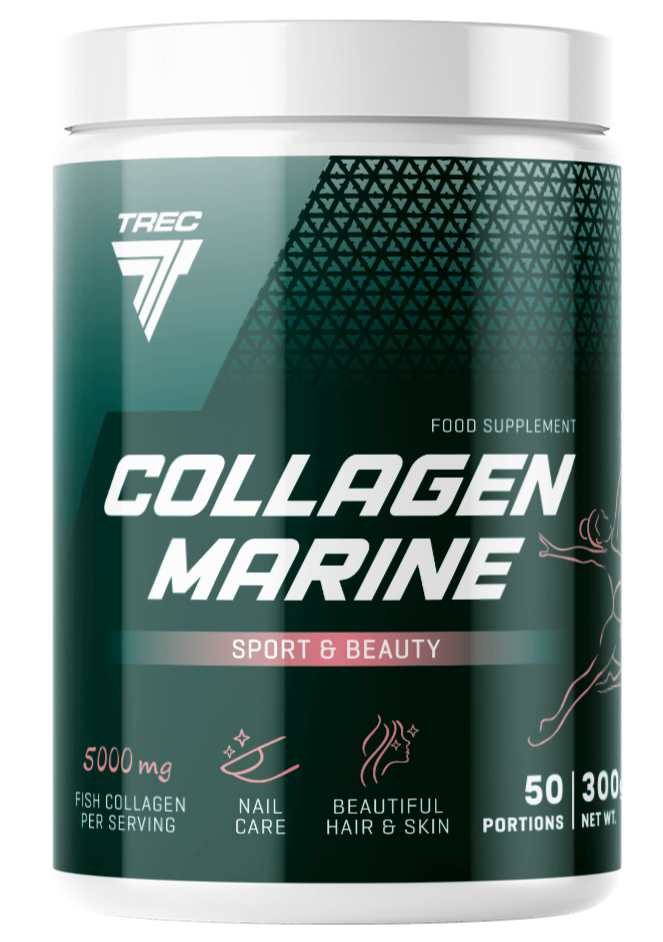 TREC Marine Collagen 300g – 5000mg Fish Collagen, Hyaluronic Acid, Vitamin C