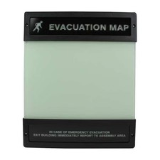 Manufacturer Varies Evacuation Map Holder,8-1/2 in. x 11 in. DTA240 Manufacturer