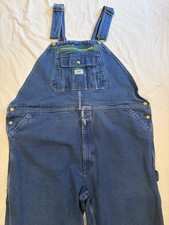 Liberty Denim Bib Overalls Men's 48x28 Blue Med Wash Comfort, Workwear, Farm