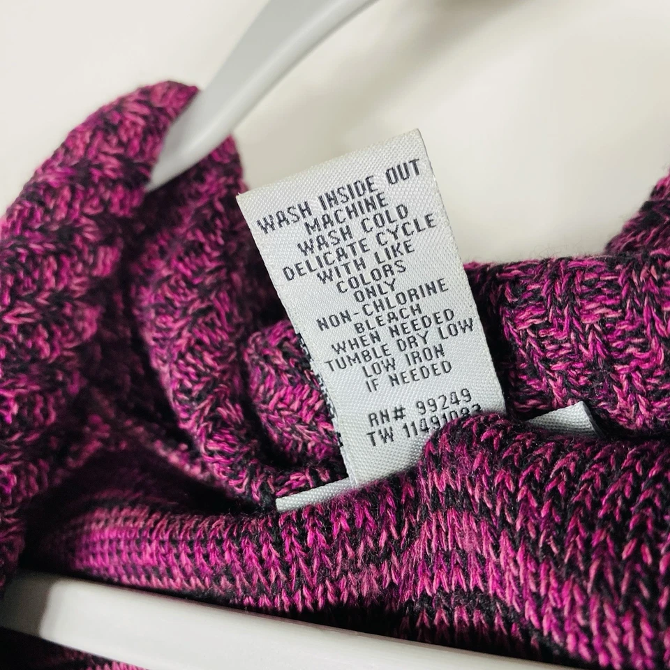 Suéter Pullover Catherines Talla 0X Tinte Espacial Cuello Capucha Púrpura Foto 4 de 4