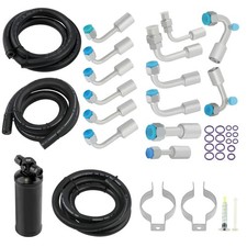 134a Air Conditioning Hose Kit R-ring Fittings Drier Ac Kit New