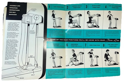 VTG Sears Belt Messager Exercise Machine Advertising Manual Brochure Pamphlet - Picture 1 of 14