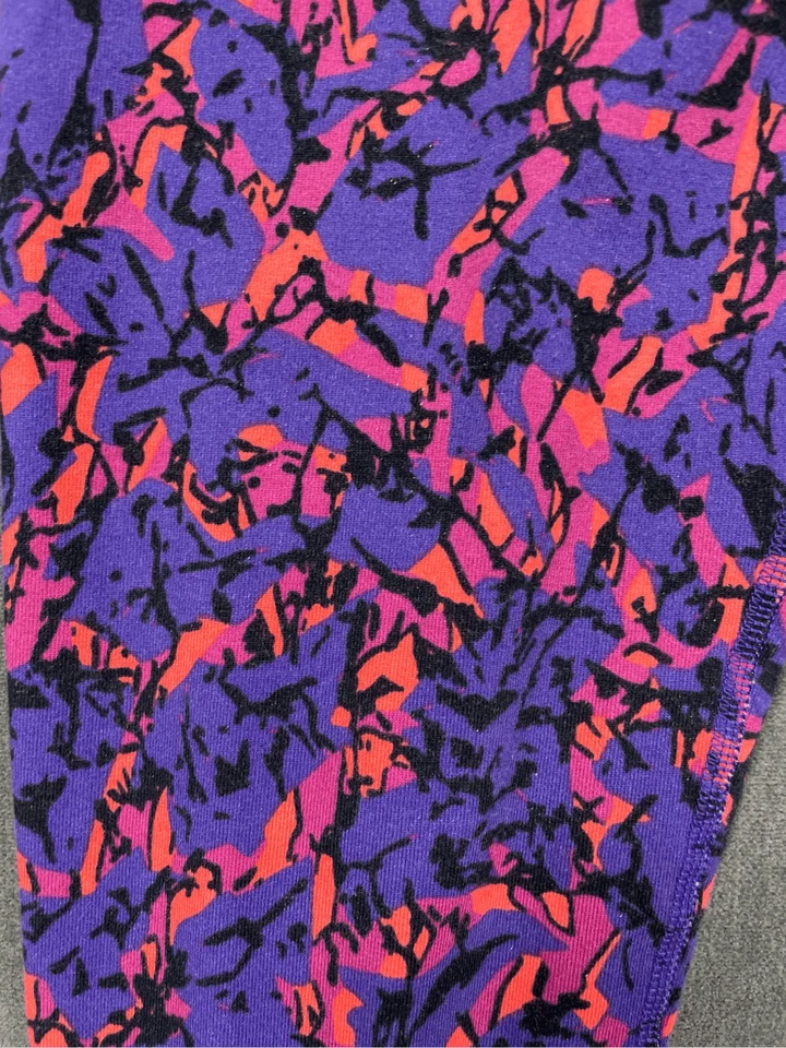 Nike Dri-FIT Leggings Women XL Purple Pink Athletic Training Colorful Athleisure - Image 2 of 4