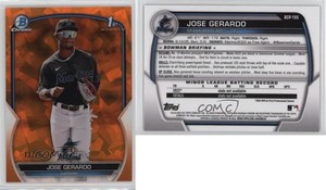 2023 Bowman Chrome Sapphire Edition Prospects Orange /75 Jose Gerardo #BCP-195