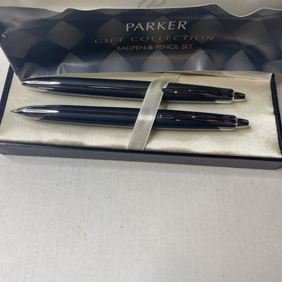 Vintage - Parker - Pen and Pencil Set - Chrome Detailing New