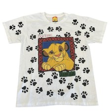 Vintage Simba The Lion King AOP T-shirt Disney 90s Single Stitch
