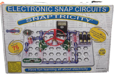 Elenco Snap Circuits Electronic Snaptricity Kit  Build Over 75 Projects
