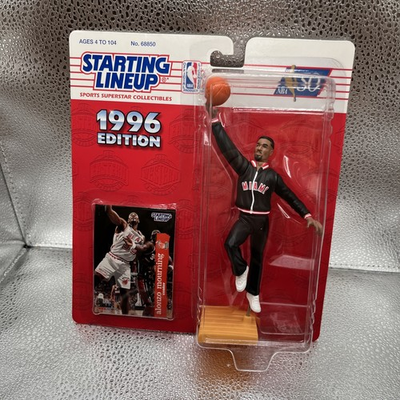 #ad #ad Starting Lineup Alonzo Mourning NBA Miami Heat 6” Figure Card 1996 $7.99