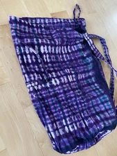 Purple/Blue Djembe Backpack Bag - about 27 inches long