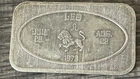 VINTAGE 1973 USSC .999 FINE SILVER ART BAR - ZODIAC LEO