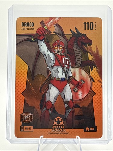2024 Bo Jackson Battle Arena Draco Drake Maye RC Orange Battlefoil Fire SSP