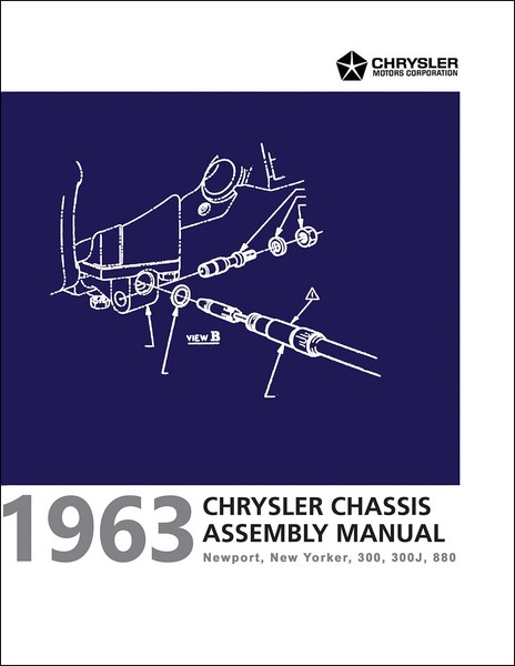 1963 Chrysler Fahrgestell Montageanleitung 300 New Yorker Newport Dodge 880-image