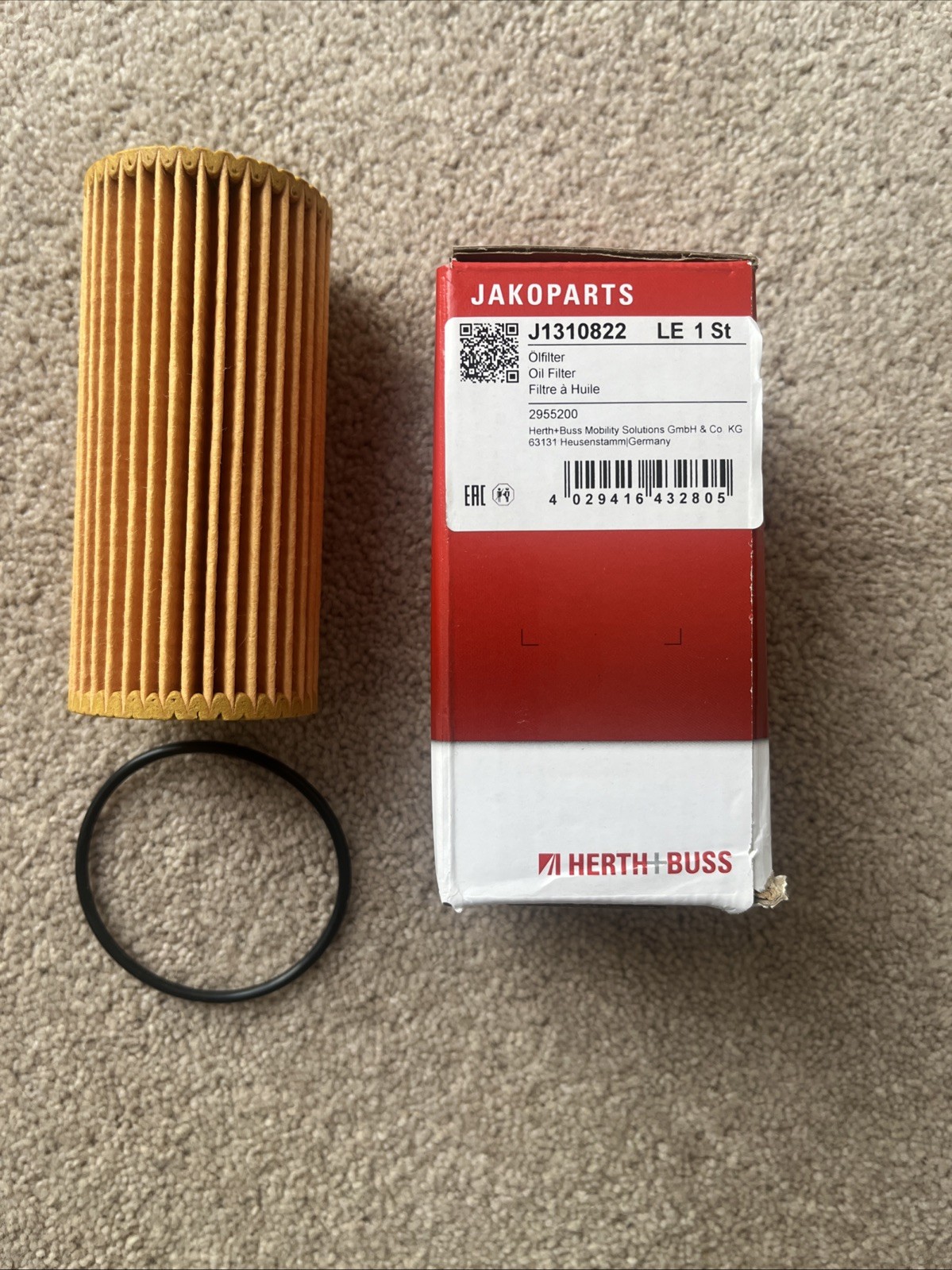 Jakoparts Herth+Buss J1310822  Oil Filter. New Boxed. Free P&P