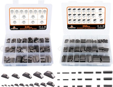530Pcs Metric Woodruff Key Assortment Kit with 37 Sizes, Include 240Pcs Woodruff