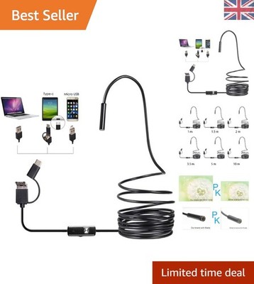 Fortschrittliche Typ-C Inspektionskamera mit wasserdichtem Design - 6 LED-Leuchten enthalten