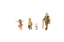 Hünerbein Miniatur 1156 Set 4 Figuren Heidi Großvater Peter ZiegeH0 1:87 Neu+OVP