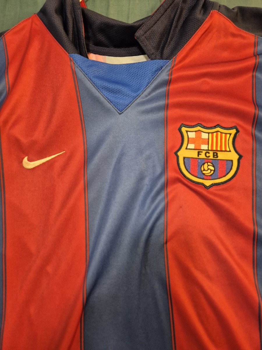 FC Barcelona Jersey 2003/2004 size XL - Ronaldinho Shirt | eBay