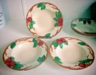 Lot of 3 Vintage Franciscan Apple Rimmed Soup Bowls California USA #2