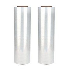 2 Roll 18" x 1500 feet Stretch Film-Wrap 80 Gauge Industrial Strength Stretch...