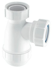 McAlpine E10 50mm Water Seal Bottle Trap with 1.25" Multifit Outlet Fits, White
