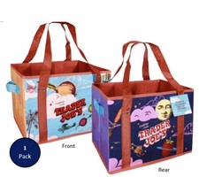 Trader Joe's NEW    STAND-UP COLLAPSIBLE REUSABLE GROCERY SHOPPING TOTE GIFT BAG