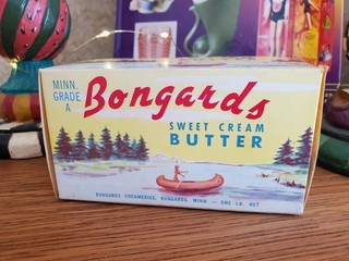 Native American Vintage Bongards MN Sweet Cream Butter Box MN Advertising