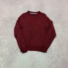 Tommy Hilfiger knitted jumper Patterned Chunky knit sweater Men's XS
